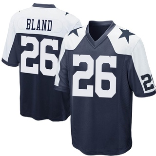 Game DaRon Bland Men's Dallas Cowboys Throwback Jersey - Navy Blue