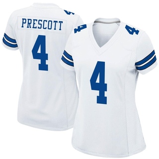 Game Dak Prescott Women's Dallas Cowboys Jersey - White