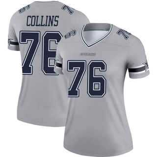 Legend Aviante Collins Women's Dallas Cowboys Inverted Jersey - Gray