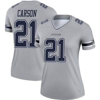 Legend Caelen Carson Women's Dallas Cowboys Inverted Jersey - Gray