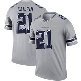 Legend Caelen Carson Youth Dallas Cowboys Inverted Jersey - Gray