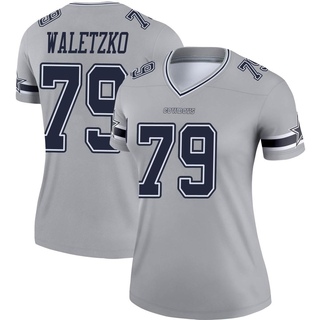 Legend Matt Waletzko Women's Dallas Cowboys Inverted Jersey - Gray