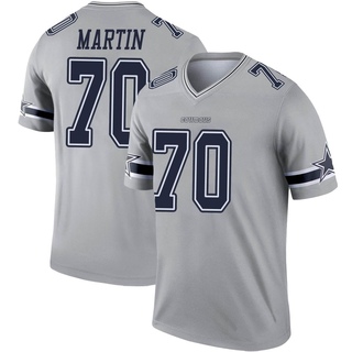 Legend Zack Martin Men's Dallas Cowboys Inverted Jersey - Gray