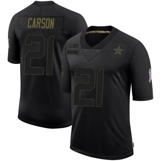 Limited Caelen Carson Men's Dallas Cowboys 2020 Salute To Service Jersey - Black
