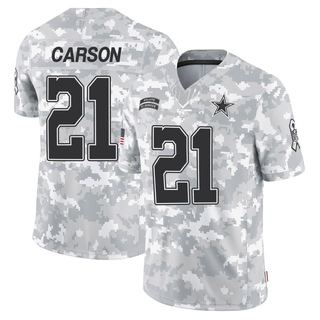 Limited Caelen Carson Men's Dallas Cowboys 2024 Salute to Service Jersey - Arctic Camo