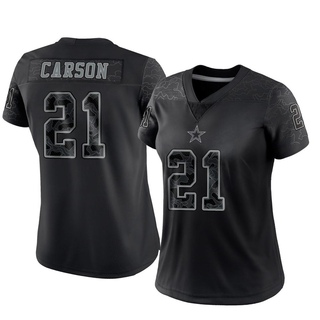 Limited Caelen Carson Women's Dallas Cowboys Reflective Jersey - Black