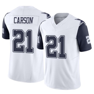 Limited Caelen Carson Youth Dallas Cowboys 2nd Alternate Vapor F.U.S.E. Jersey - White