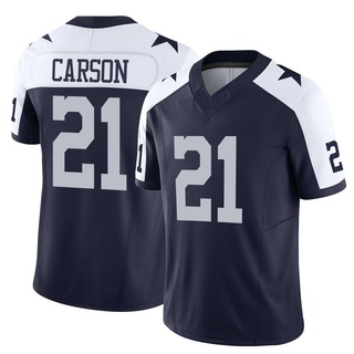 Limited Caelen Carson Youth Dallas Cowboys Alternate Vapor F.U.S.E. Jersey - Navy