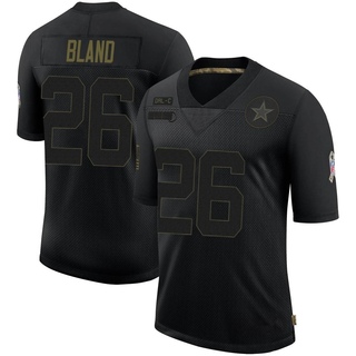 Limited DaRon Bland Men's Dallas Cowboys 2020 Salute To Service Jersey - Black