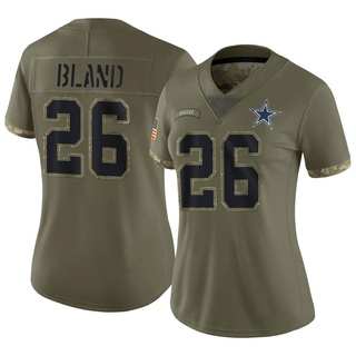 Limited DaRon Bland Women's Dallas Cowboys 2022 Salute To Service Jersey - Olive
