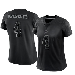 Limited Dak Prescott Women's Dallas Cowboys Reflective Jersey - Black