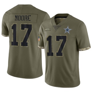 Limited Kellen Moore Men's Dallas Cowboys 2022 Salute To Service Jersey - Olive