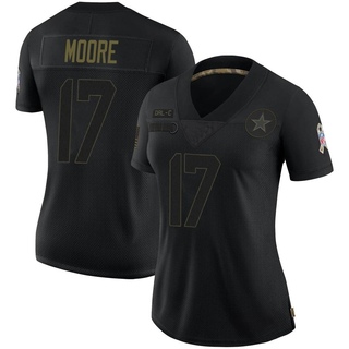 Limited Kellen Moore Women's Dallas Cowboys 2020 Salute To Service Jersey - Black