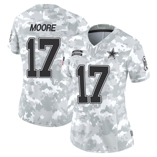 Limited Kellen Moore Women's Dallas Cowboys 2024 Salute to Service Jersey - Arctic Camo