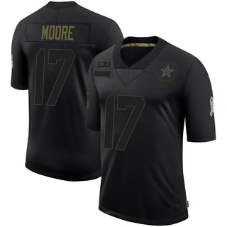 Limited Kellen Moore Youth Dallas Cowboys 2020 Salute To Service Jersey - Black