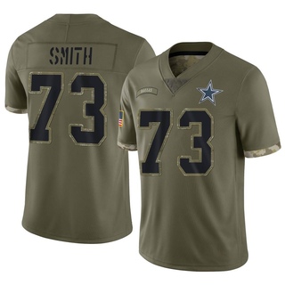 Limited Tyler Smith Men's Dallas Cowboys 2022 Salute To Service Jersey - Olive