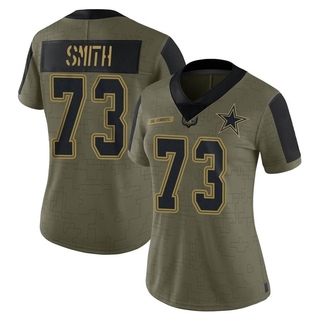 Limited Tyler Smith Women's Dallas Cowboys 2021 Salute To Service Jersey - Olive