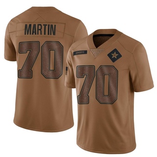 Limited Zack Martin Men's Dallas Cowboys 2023 Salute To Service Jersey - Brown